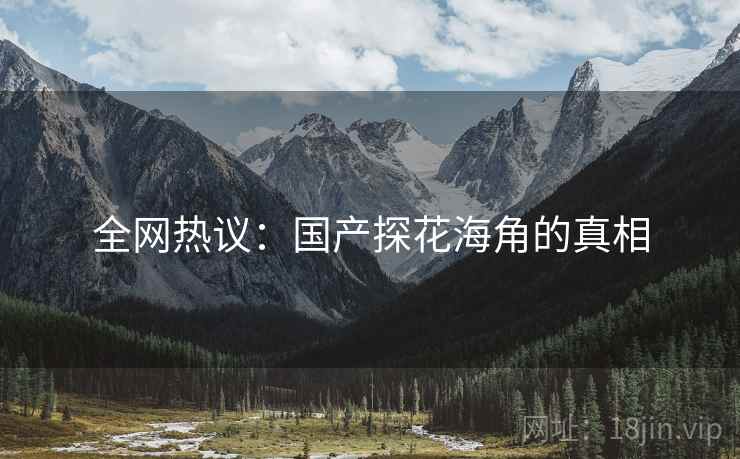 全网热议：国产探花海角的真相
