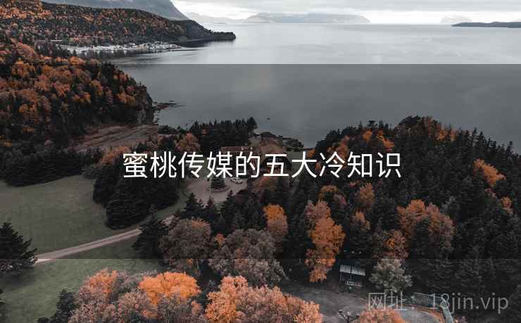 蜜桃传媒的五大冷知识 蜜桃传媒的五大冷知识